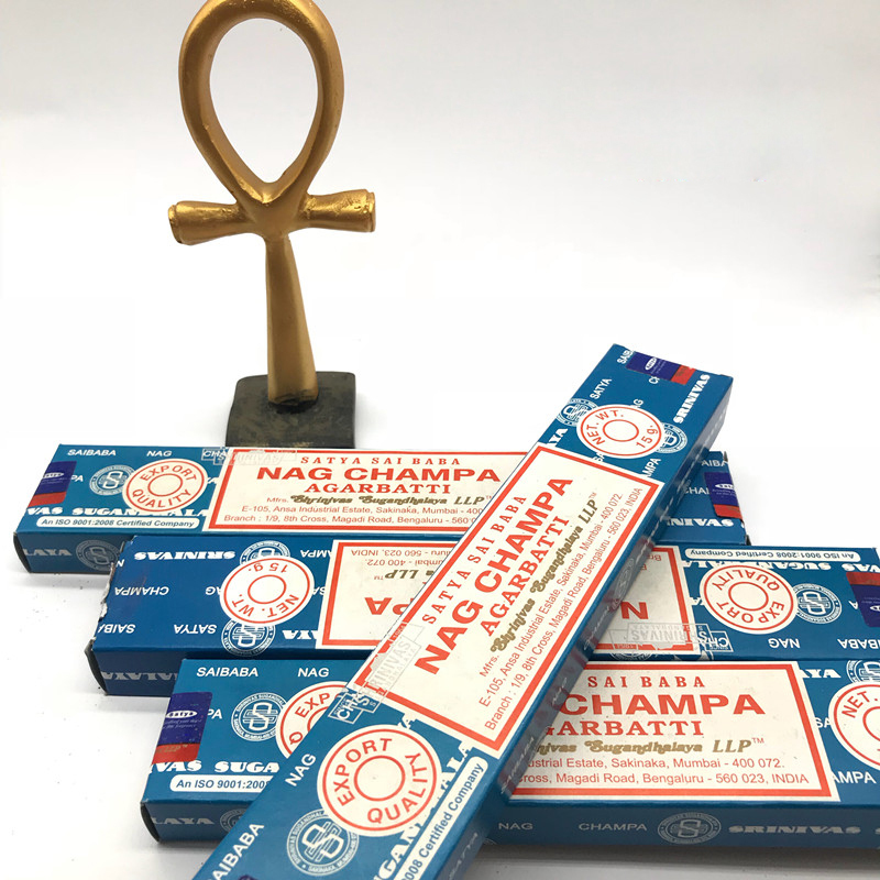 Indian Incense Satya Nag Champa Line Fragrant Sai Baba Medit - 图0