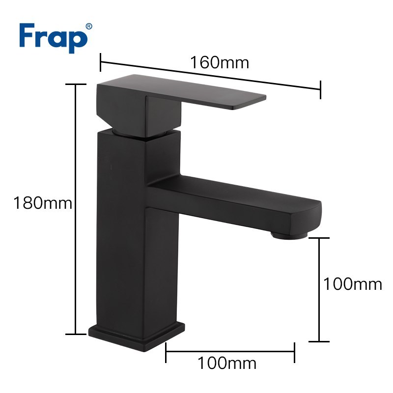 Frap Square Bathroom Sink Faucet Basin Faucet Wash Tap Bath - 图1