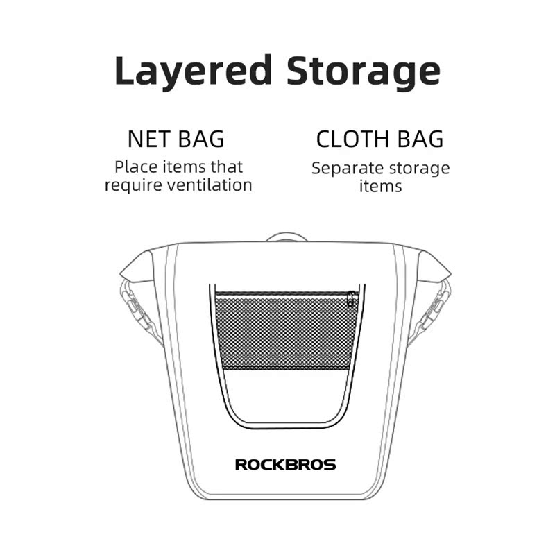 Bicycle Bag Waterproof 10-18L Portable Bike Bag Pannier Rear - 图3