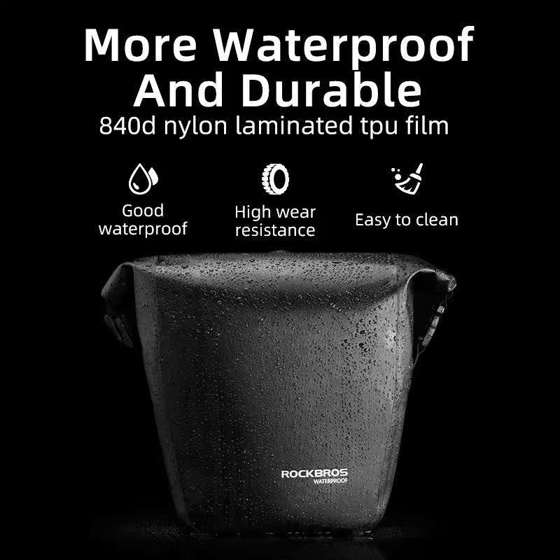 Bicycle Bag Waterproof 10-18L Portable Bike Bag Pannier Rear - 图1