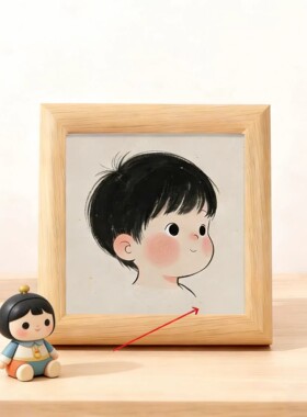 宝宝胎发纪念相框满月留念摆台