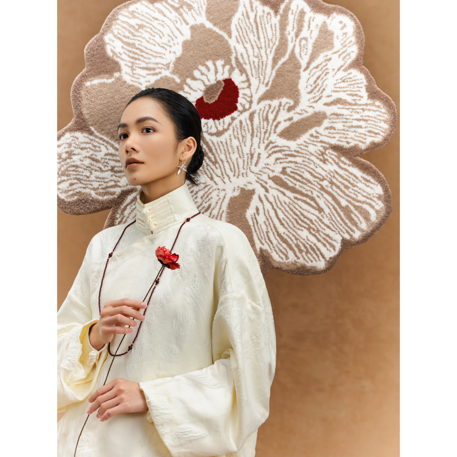 午观『吾观香事』挂毯高级感客厅卧室手工地垫装饰小地毯艺术壁毯,淘宝优惠券,粉丝福利购,淘宝优惠卷