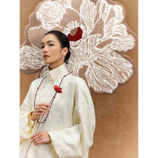 午观『吾观香事』挂毯高级感客厅卧室手工地垫装饰小地毯艺术壁毯