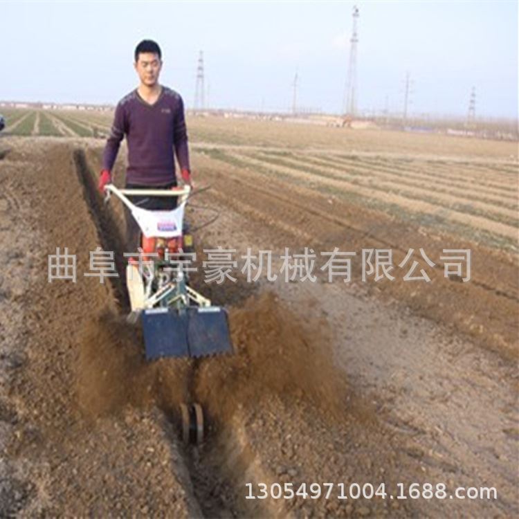 柴油多功能开沟机汽油柴油大葱开沟培土机甘蔗烤烟种植封土机-图0