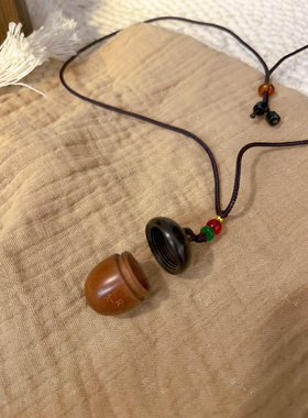 不锈钢大理石吊坠 【奇木舍】松果吊坠