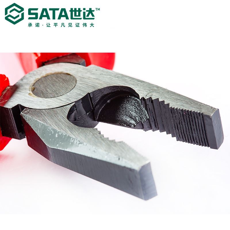 SATA/世达工具70331/70332/70333老虎钳6-8寸VDE绝缘耐压钢丝钳 - 图3