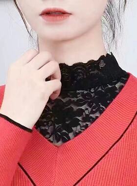 织花休闲蕾丝假领子假领显示领口