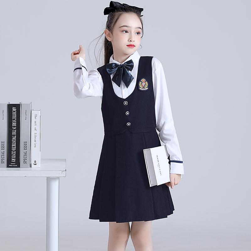 中小学生大合唱毕业照班服儿童表演服英伦风校服诗歌朗诵演出服装