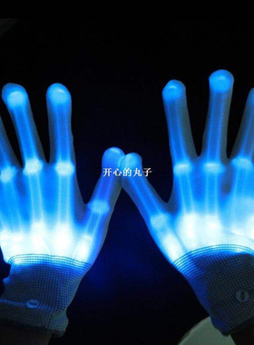 Led Wedding Favors Pair Of Led Gloves Luminous Flower Finger