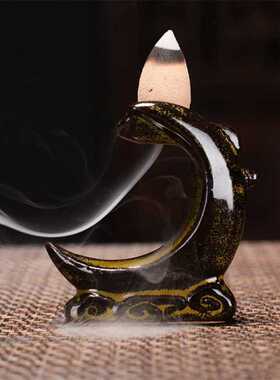 Waterfall Incense Burner Backflow Mini Buddha Censer Backflo