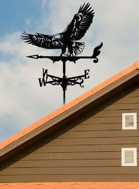 Wind Vane Weather Vane Black Garden Mount Yard Stake,