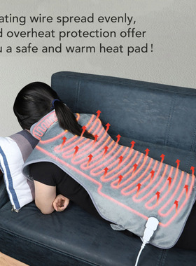 Electric Warming Heating Massage Shawl Blanket Heated Pad