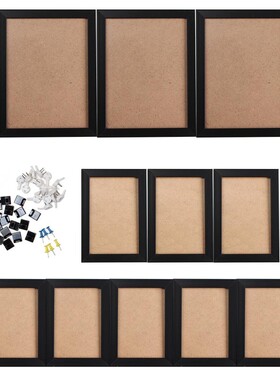 11Pcs Black White Acrylic Glass Picture Photo Frame Set DIY