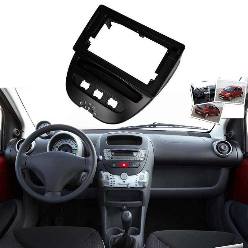 2 Din 101 Inch Car Radio Fascia Frame for Peugeot 107 TOYOT-图1