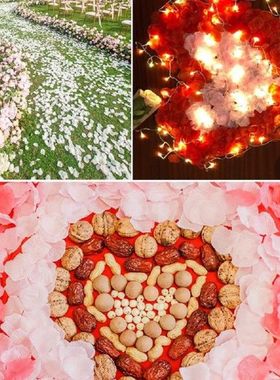 500pcs Romantic Simulation Rose Petals Flowers For Party