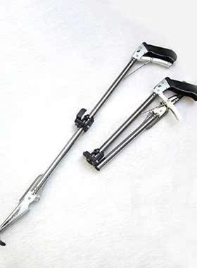 Folding Reptile Stick Herp Snake Handling Catcher Tongs