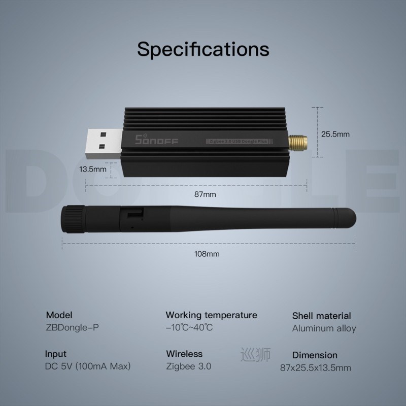 ZBDongle-E Universal Zigbee 3.0 USB Stick Gateway Dongle Plu - 图0