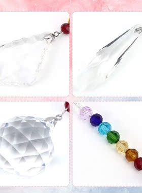 Crystal Ornaments 3Pcs Crystal Hanging Decor for Window