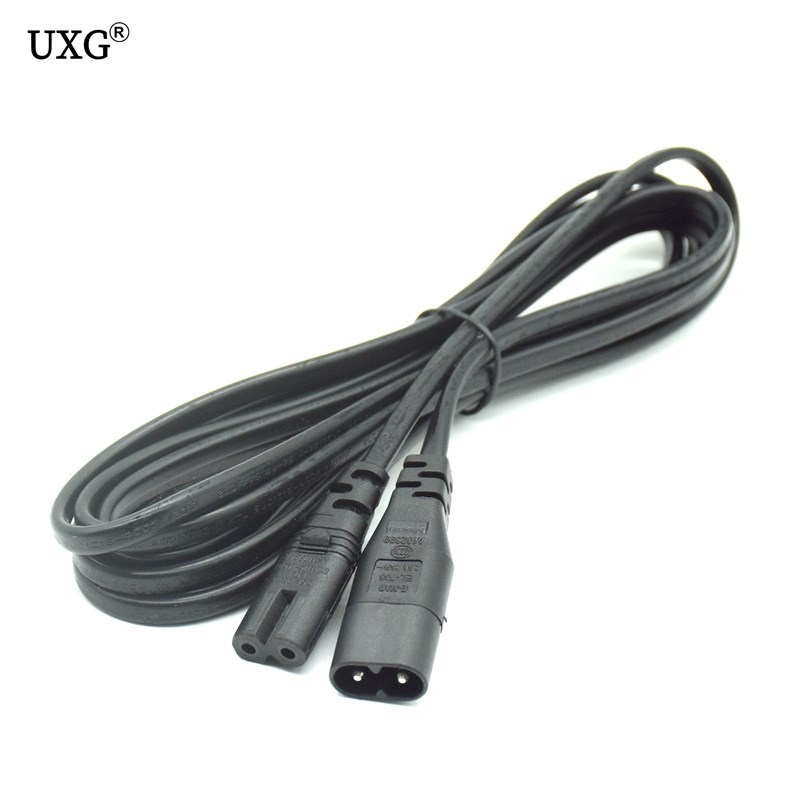 IEC 320 C7 to C8 extension cords C8 male to C7 female power-图0