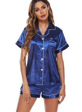 Leisure wear pajamas women suits short sleeve shorts in the