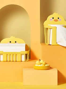 Cartoon Shape Toilet Paper Holder Wall Mounted Hollowed Out