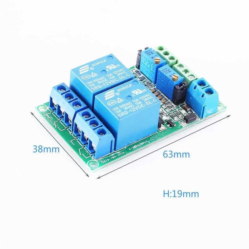 LM9 Voltage Comparator Module Relay Control Circuit 12V 2C - 图1