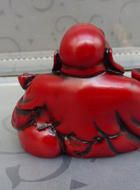 Resin Laughing Buddha Figurine Ornament Fengshui Statue Maiy