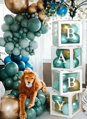 Transparent Letter Baby Shower Box Birthday Wedding Custom N