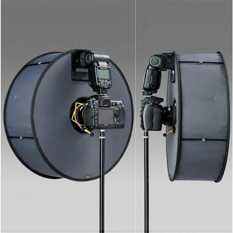 Ring Softbox SpeedLite Softbox Flash Light stand 45cm Foldab - 图0