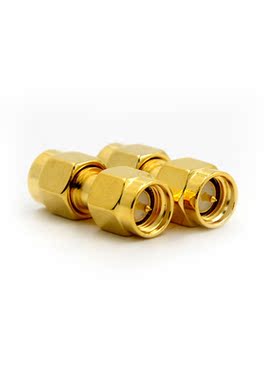 2pcs SMA Male to SMA Male Plug in series RF Coaxial Adapter