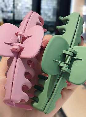 2022 Korean Solid Big Hair Claws Elegant Frosted Acrylic Hai