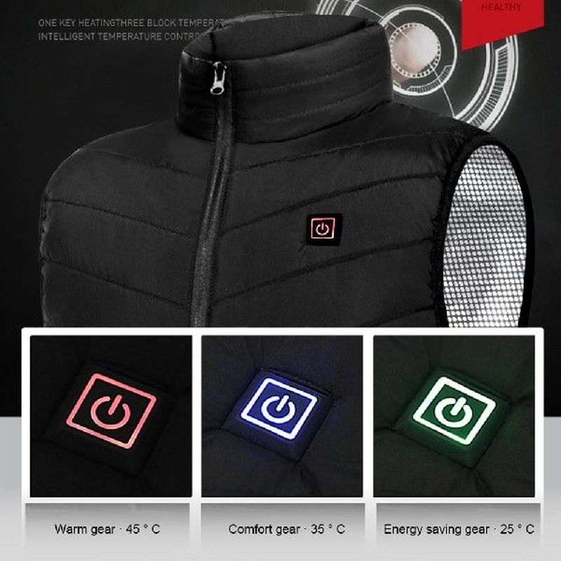 Men 7/11/13 Zone Heated vest Jacket Fashion Men Women Coat - 图0