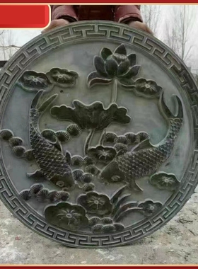 石桌石凳做旧圆桌仿古青石家用庭院花园一套天然镂空室外石鼓桌椅