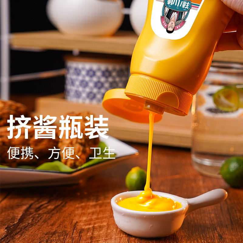 韩式炸鸡蜂蜜芥末酱挤压瓶 朴小样黄芥末酱 沙拉热狗蘸酱酱料商用
