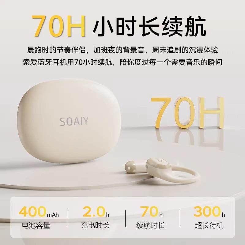 索爱GD52 蓝牙耳机无线挂耳式气骨传导开放式不入耳跑步听歌新款,淘宝优惠券,粉丝福利购,淘宝优惠卷