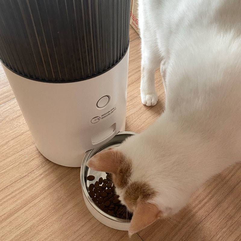 鸟语花香mini智能自动喂食器猫咪狗狗猫粮狗粮定时定量宠物投食机 - 图0