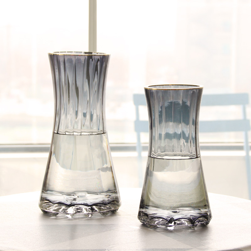 北欧玻璃花瓶透明客厅插花摆件水养餐桌玫瑰百合向日葵鲜花花器,淘宝优惠券,粉丝福利购,淘宝优惠卷