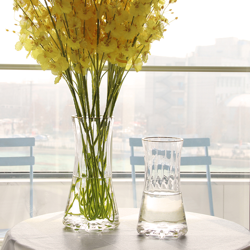 北欧玻璃花瓶透明客厅插花摆件水养餐桌玫瑰百合向日葵鲜花花器,淘宝优惠券,粉丝福利购,淘宝优惠卷
