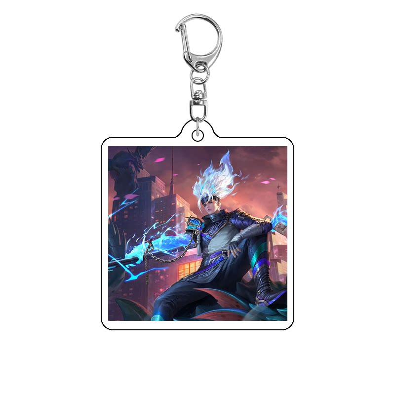 王者荣耀皮肤王者荣耀皮肤海报来图定制亚克力钥匙扣书包挂件送男女生日小礼物