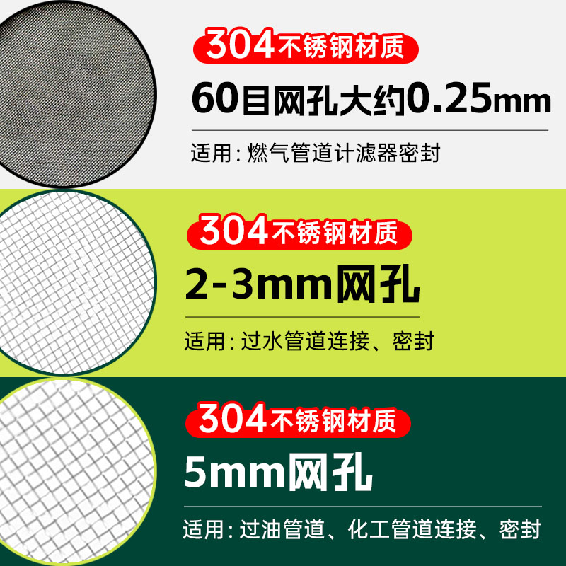 QH自带过滤网法兰橡胶垫圈阀门燃气水表仪表流量计垫片钢网硅胶垫 - 图1