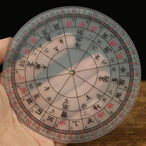 Gossip Lipolar ruler 24 24 Mountain transparent plate Drawing ruler Compass Locator Round Standout Gauge Pan Yang Public Three