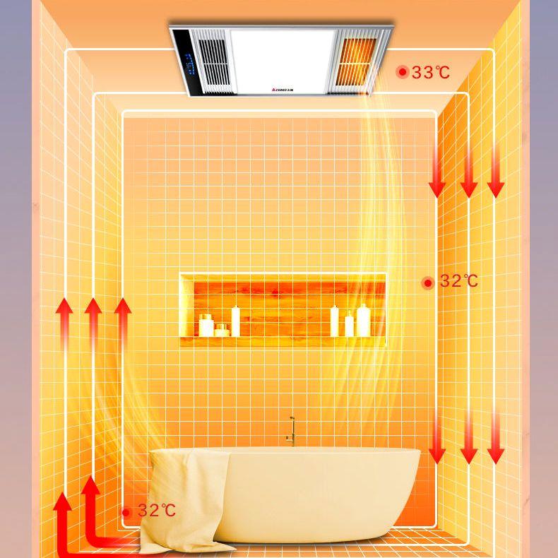 风暖浴霸集成吊顶五合一体浴室卫生间排气扇照明灯取暖风机 - 图3