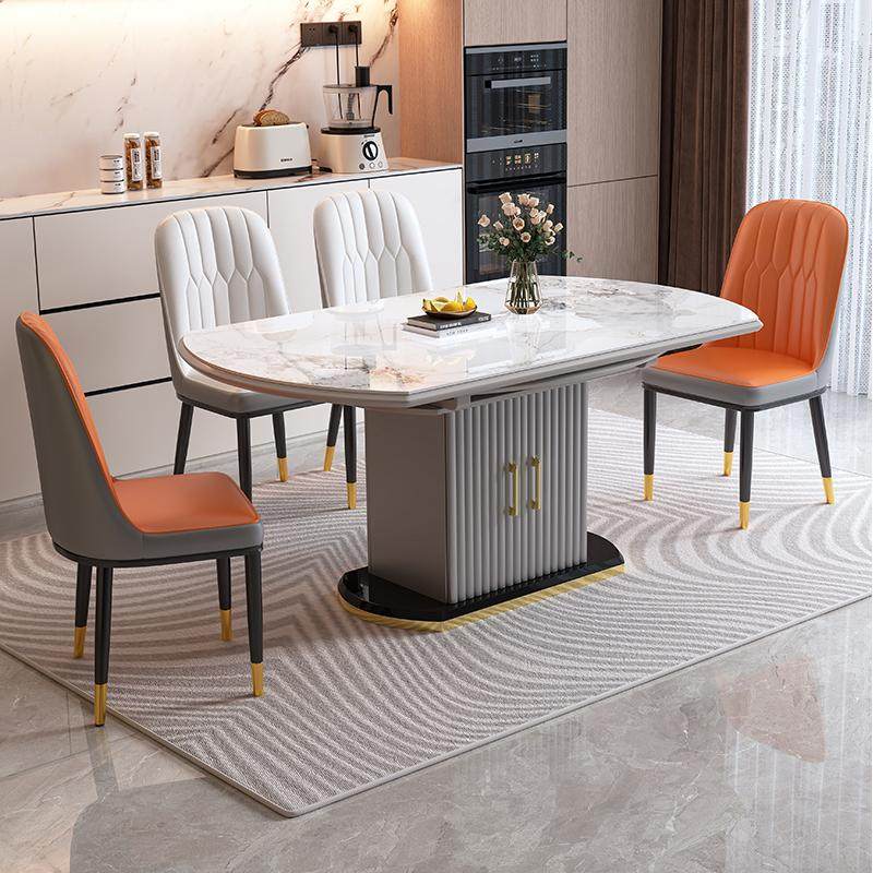 实木岩板餐桌椅组合2025新款现代简约伸缩折叠家用小户型储物饭桌,淘宝优惠券,粉丝福利购,淘宝优惠卷