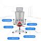 Home backrest lying ergonomic office chair comfortable dormitory cloth breathable computer chair rotating lift e-sports