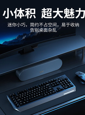 进口纽曼BT66电脑音箱桌面台式机重低音家用小型迷你有线游戏专用
