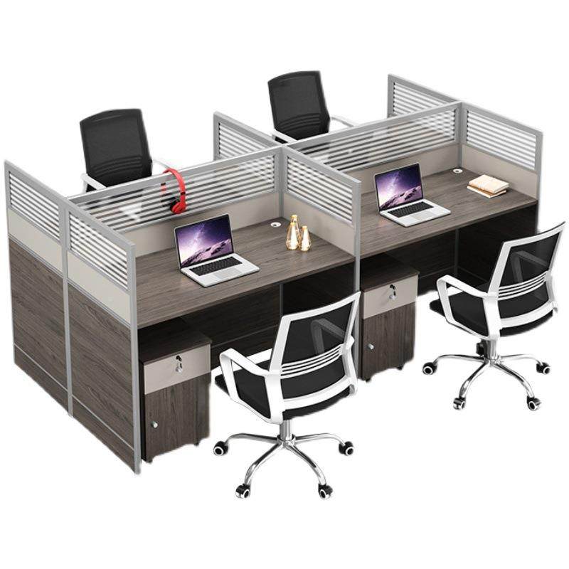 职员办公室桌椅组合家具卡简座3524双员工电脑桌风约现代6人单屏,淘宝优惠券,粉丝福利购,淘宝优惠卷