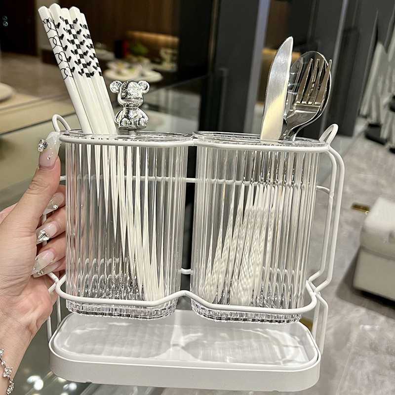 Nordic light luxury drain chopstick holder kitchen