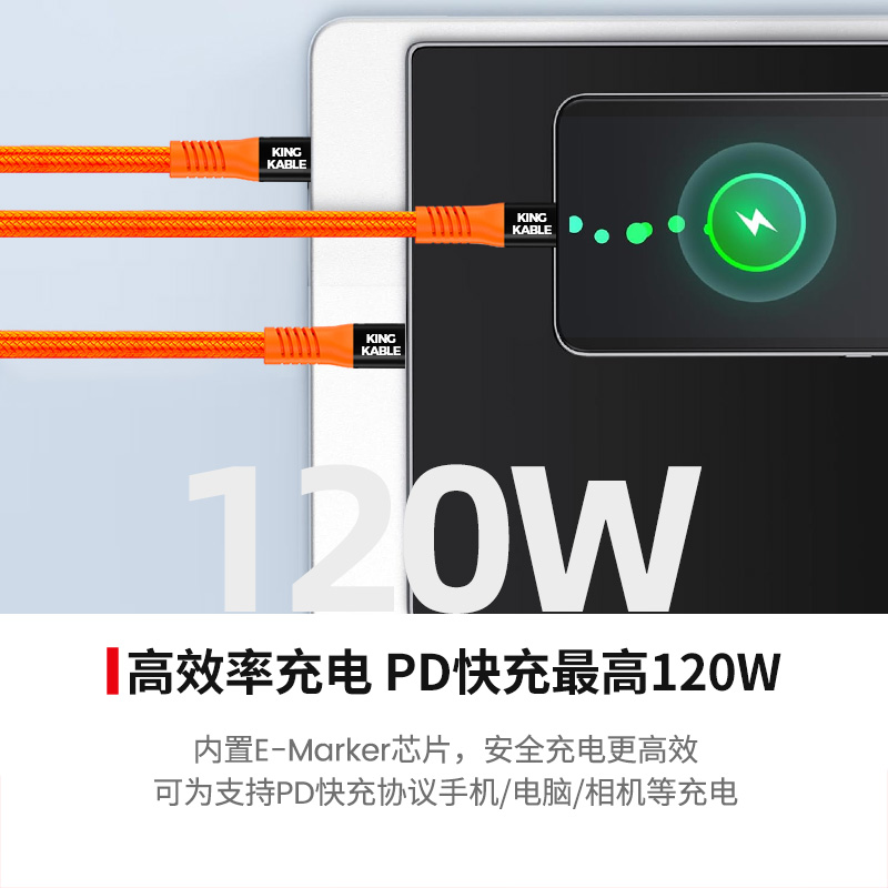 KingKable联机拍摄线全功能USB3.2TypeC快充数据线20G相机联机线适用佳能R5 R5二代R5C R6 R62 R7R8 R10 R RP - 图2