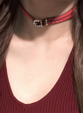 细款渐变色choker颈链女