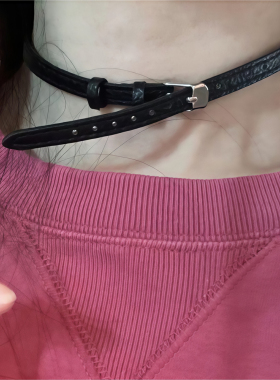 肌理感皮带扣choker项圈